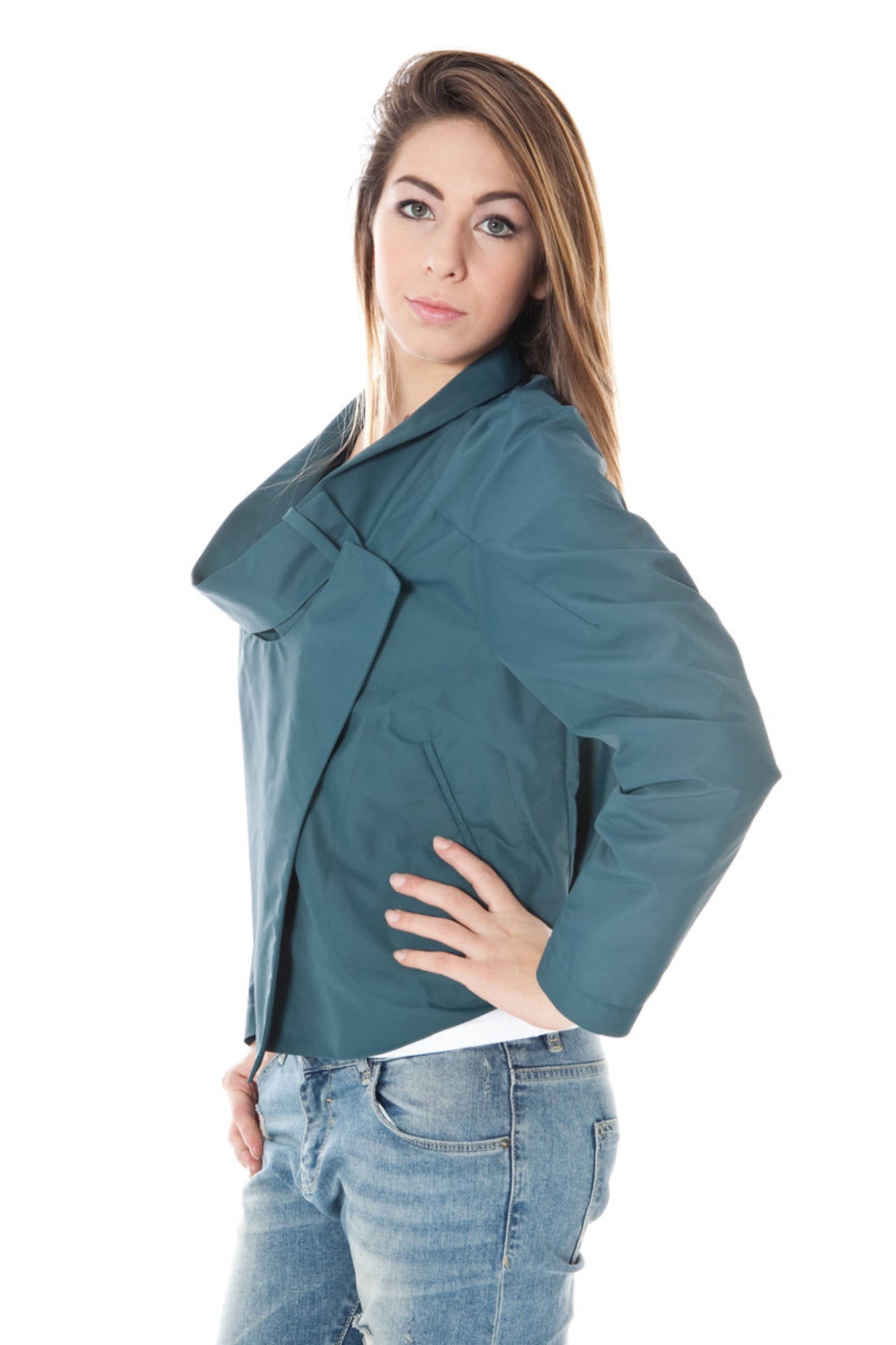 CALVIN KLEIN GIACCA SPORTIVA DONNA VERDE