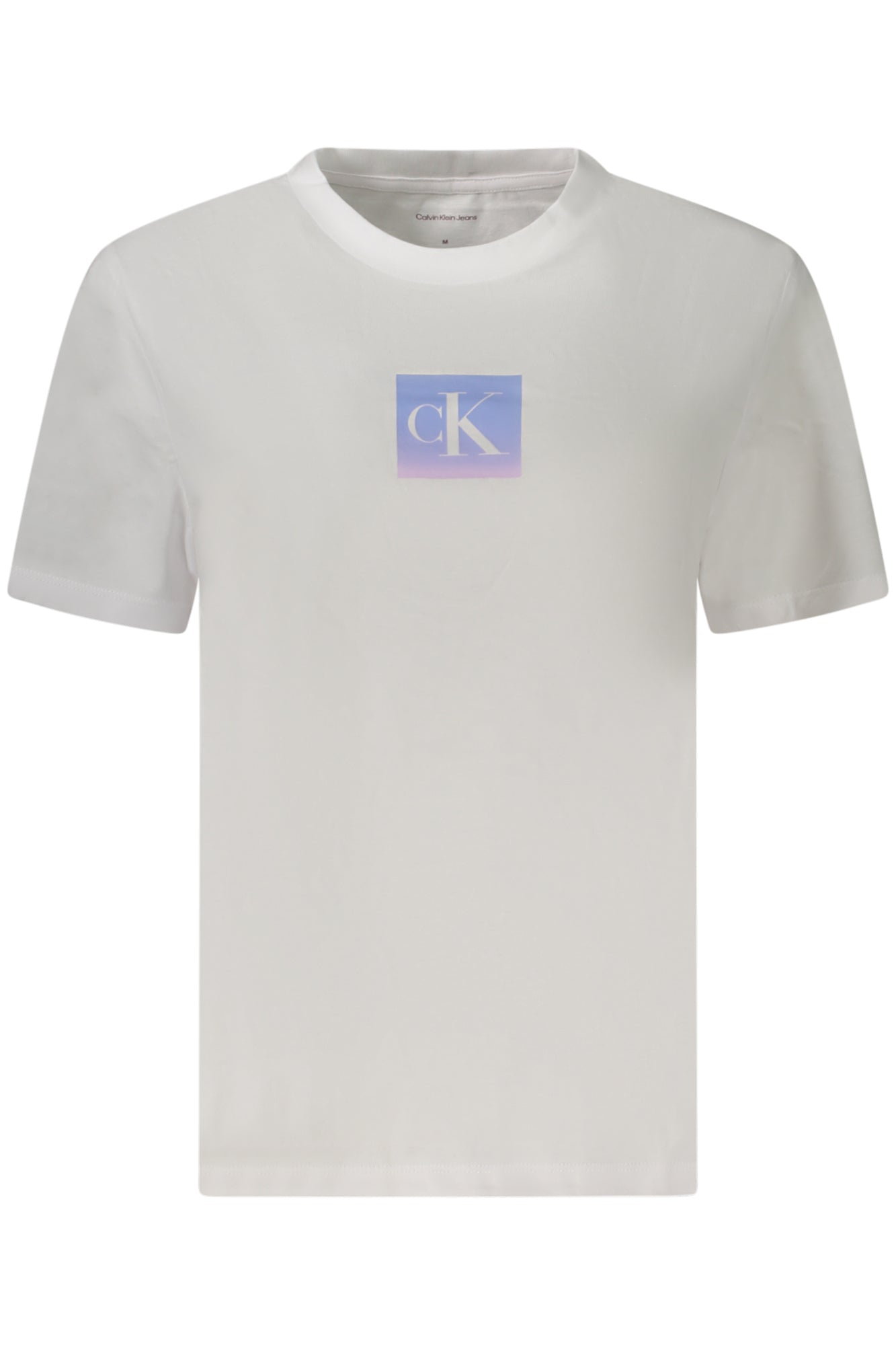 CALVIN KLEIN T-SHIRT MANICHE CORTE DONNA BIANCO