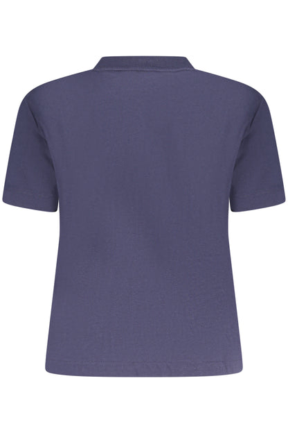 CALVIN KLEIN T-SHIRT MANICHE CORTE DONNA BLU