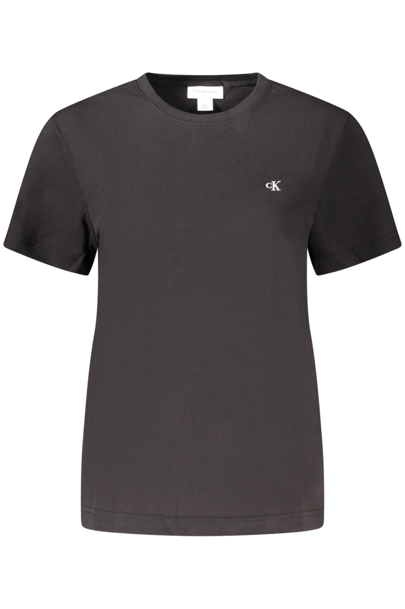 CALVIN KLEIN T-SHIRT MANICHE CORTE DONNA NERO