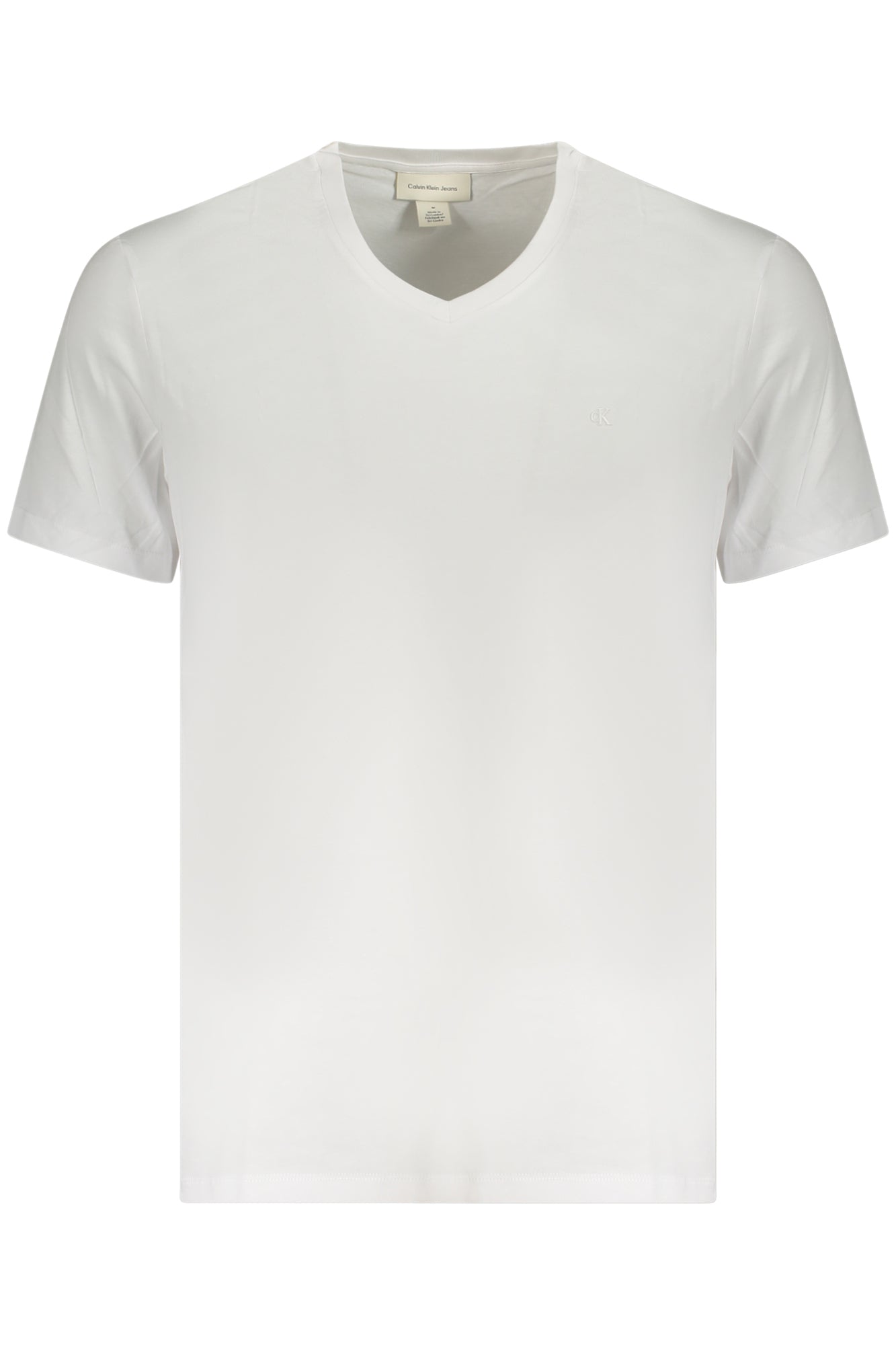 CALVIN KLEIN T-SHIRT MANICHE CORTE UOMO BIANCO