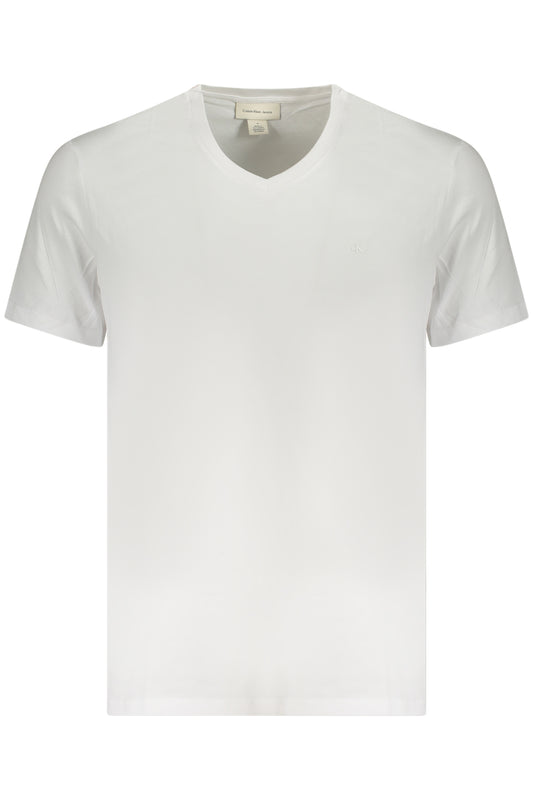 CALVIN KLEIN T-SHIRT MANICHE CORTE UOMO BIANCO