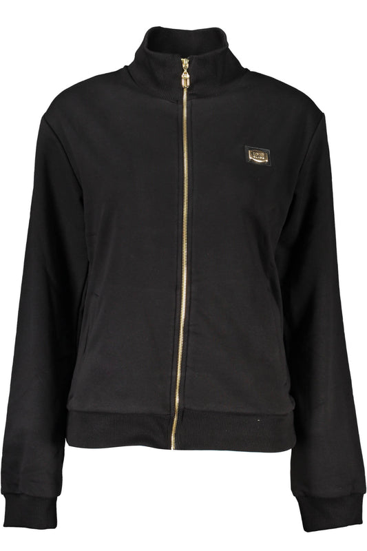 CAVALLI CLASS FELPA CON ZIP DONNA NERO