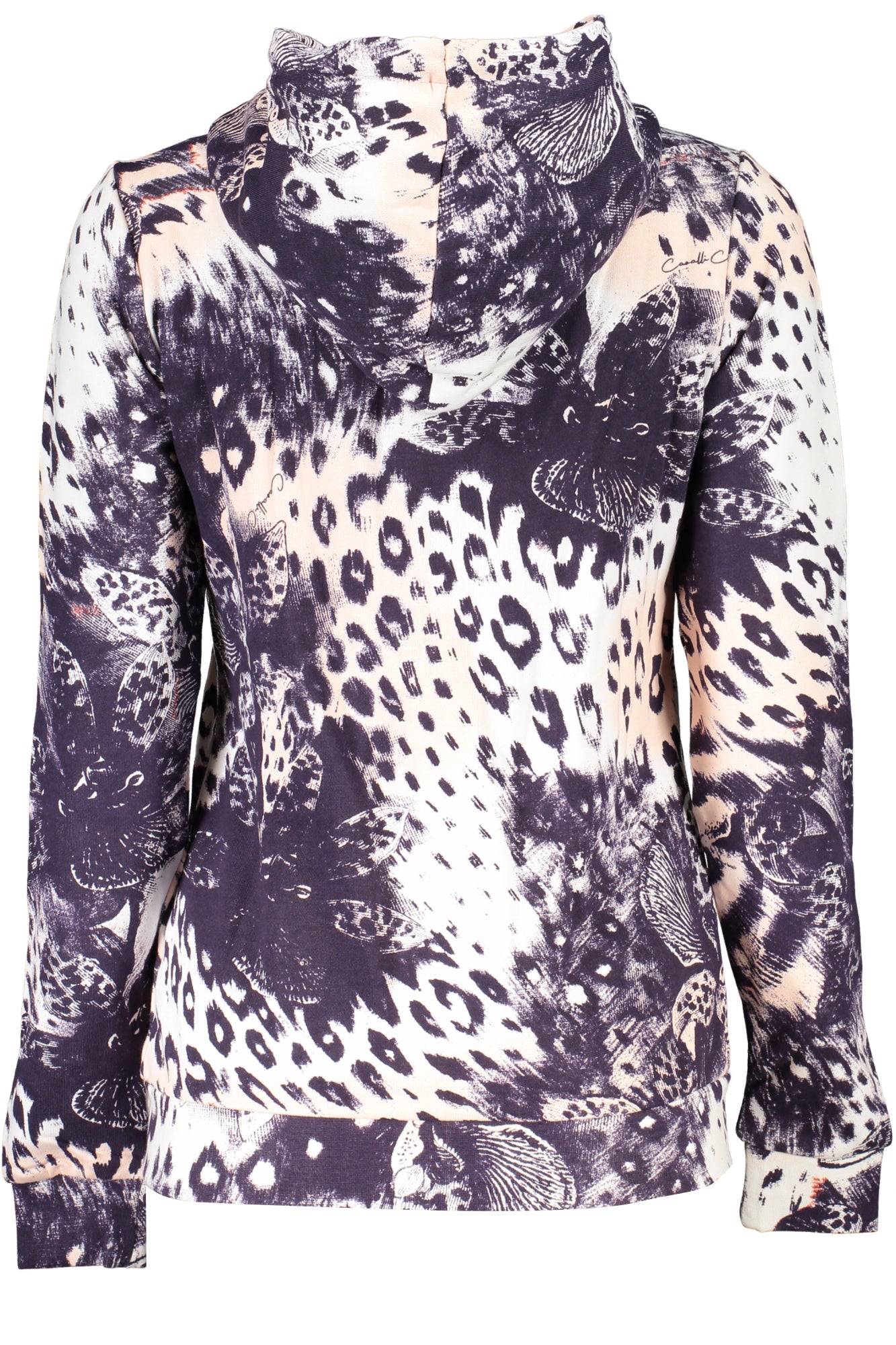 CAVALLI CLASS FELPA CON ZIP DONNA ROSA