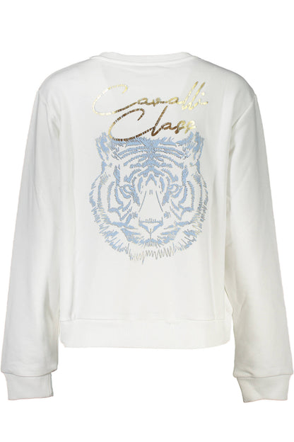 CAVALLI CLASS FELPA SENZA ZIP DONNA BIANCO
