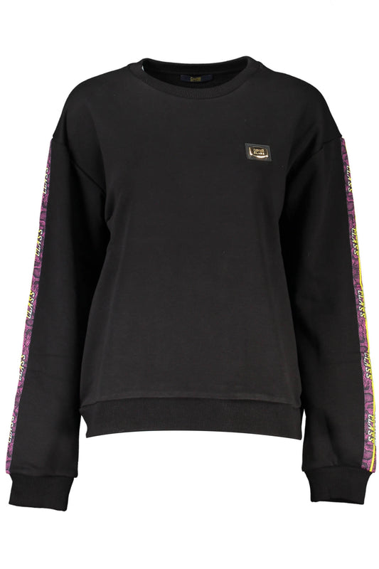 CAVALLI CLASS FELPA SENZA ZIP DONNA NERO