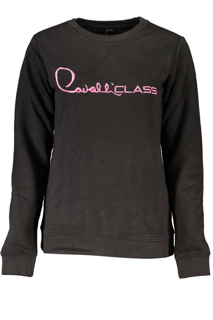 CAVALLI CLASS FELPA SENZA ZIP DONNA NERO