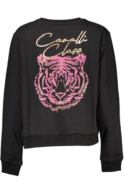 CAVALLI CLASS FELPA SENZA ZIP DONNA NERO
