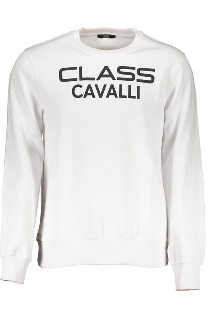 CAVALLI CLASS FELPA SENZA ZIP UOMO BIANCO