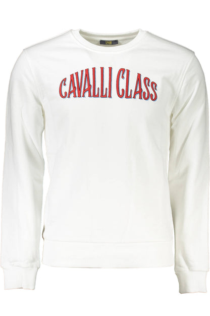 CAVALLI CLASS FELPA SENZA ZIP UOMO BIANCO