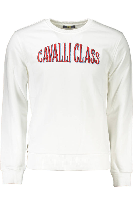 CAVALLI CLASS FELPA SENZA ZIP UOMO BIANCO