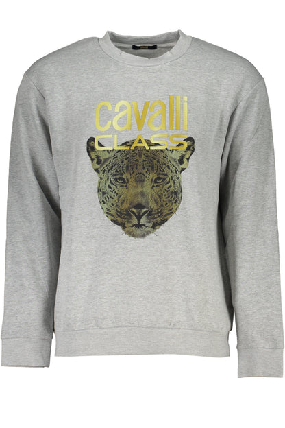CAVALLI CLASS FELPA SENZA ZIP UOMO GRIGIO