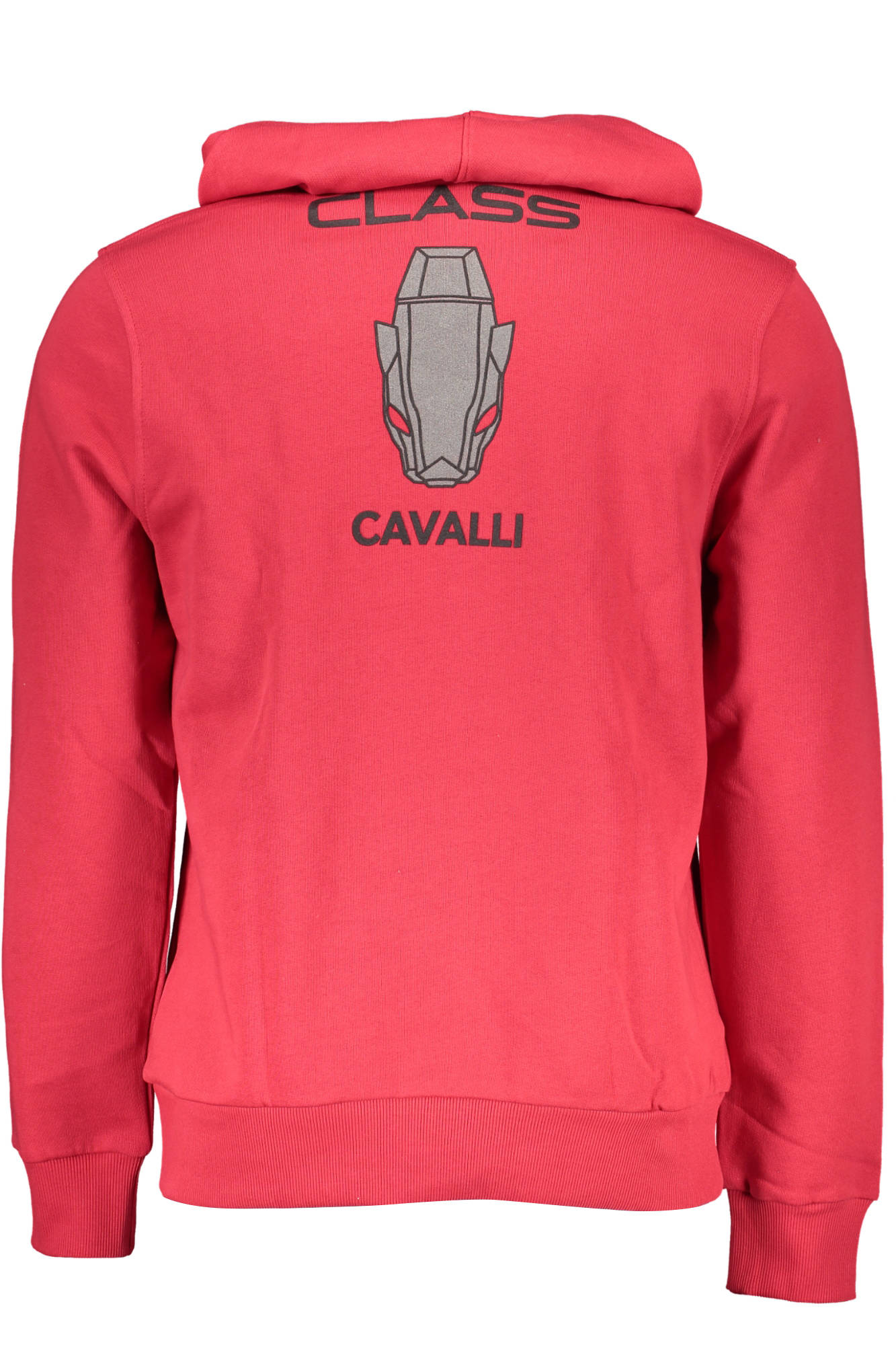 CAVALLI CLASS FELPA SENZA ZIP UOMO ROSSO