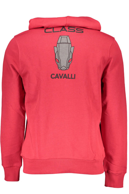 CAVALLI CLASS FELPA SENZA ZIP UOMO ROSSO