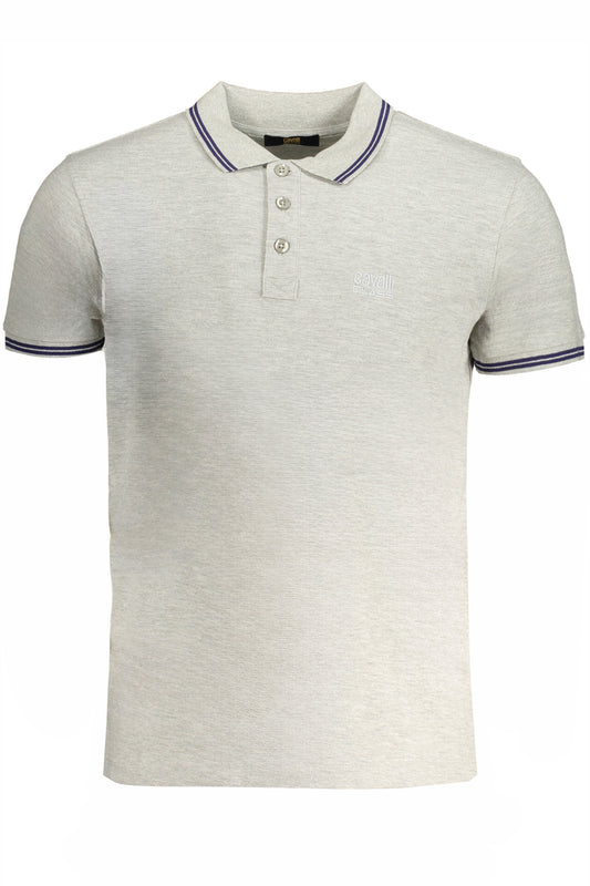 CAVALLI CLASS POLO MANICHE CORTE UOMO GRIGIO