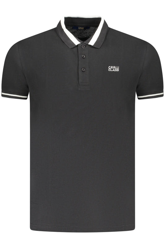 CAVALLI CLASS POLO MANICHE CORTE UOMO NERO