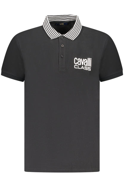CAVALLI CLASS POLO MANICHE CORTE UOMO NERO