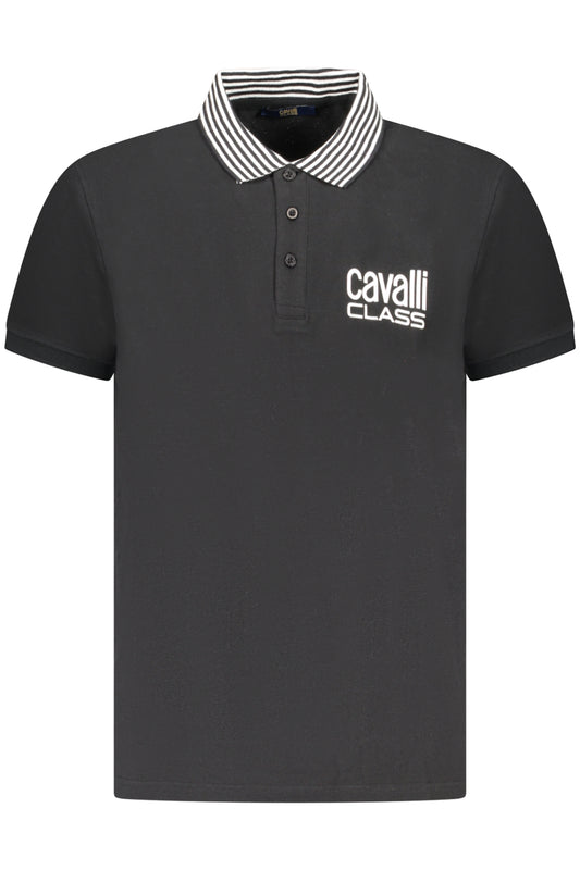 CAVALLI CLASS POLO MANICHE CORTE UOMO NERO
