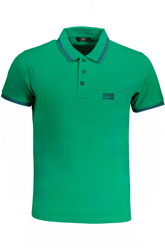 CAVALLI CLASS POLO MANICHE CORTE UOMO VERDE