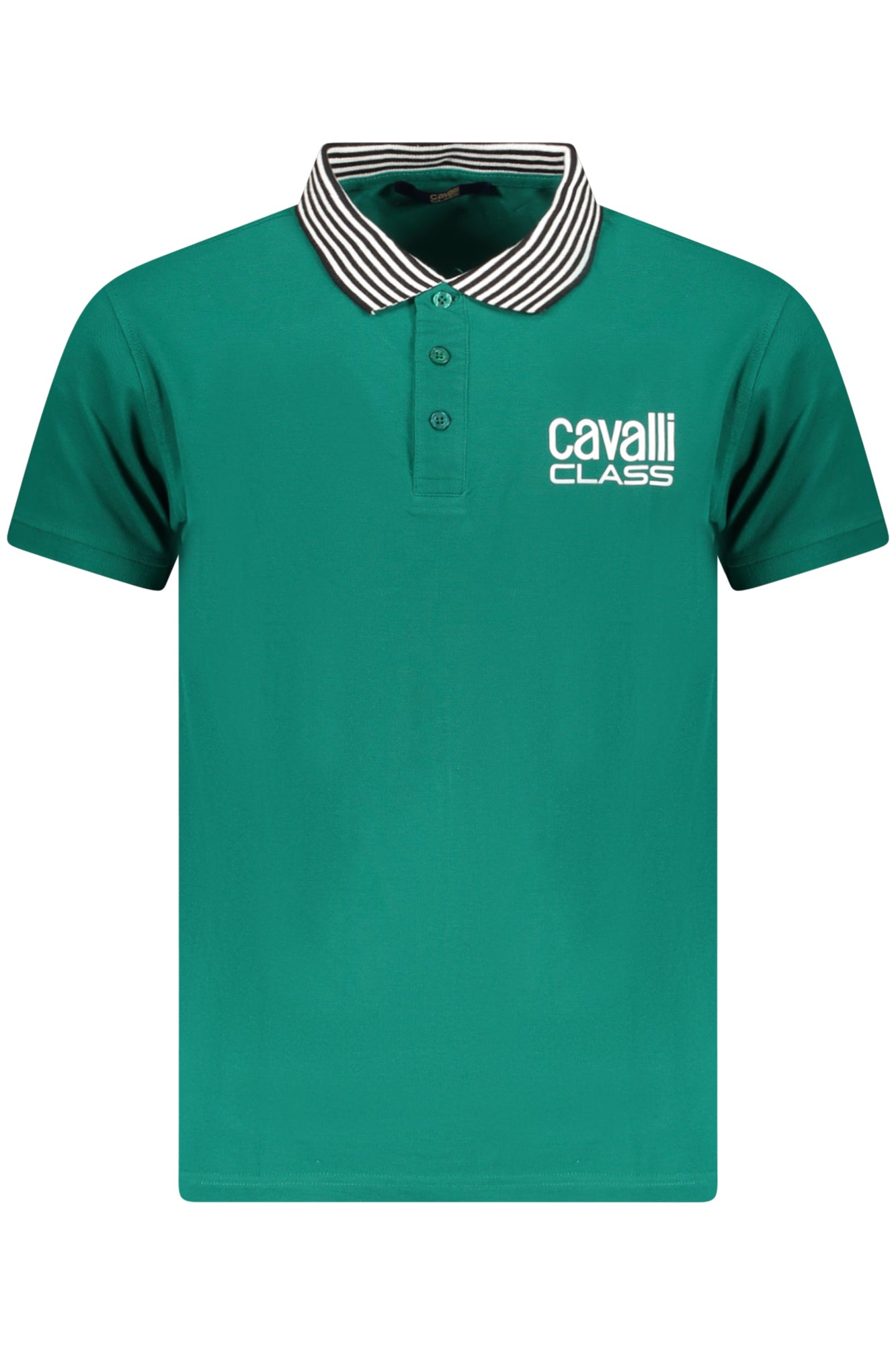 CAVALLI CLASS POLO MANICHE CORTE UOMO VERDE