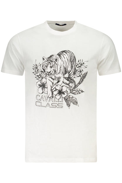 CAVALLI CLASS T-SHIRT MANICHE CORTE UOMO BIANCO