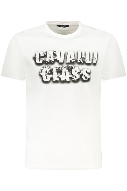 CAVALLI CLASS T-SHIRT MANICHE CORTE UOMO BIANCO