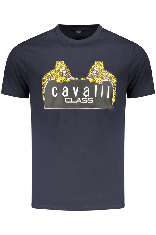 CAVALLI CLASS T-SHIRT MANICHE CORTE UOMO BLU