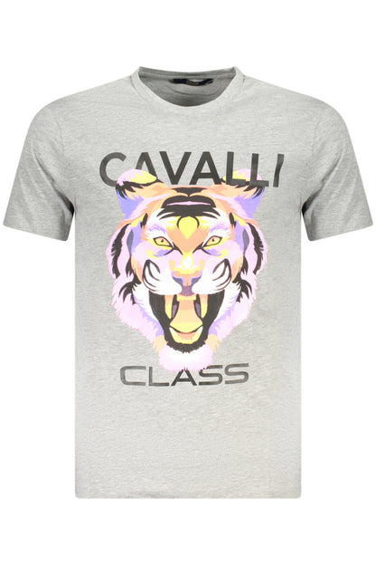 CAVALLI CLASS T-SHIRT MANICHE CORTE UOMO GRIGIO
