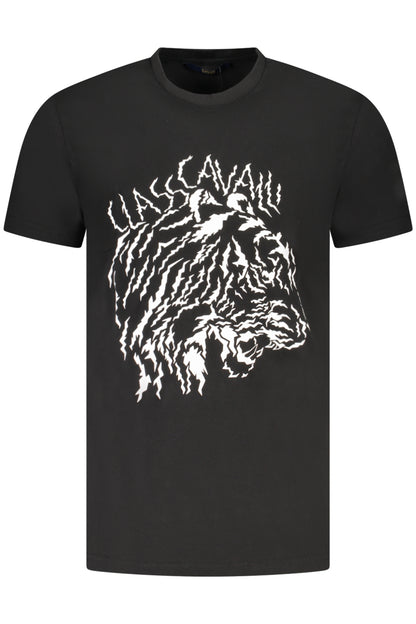 CAVALLI CLASS T-SHIRT MANICHE CORTE UOMO NERO