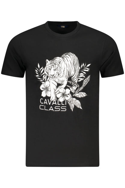 CAVALLI CLASS T-SHIRT MANICHE CORTE UOMO NERO