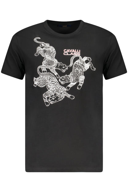 CAVALLI CLASS T-SHIRT MANICHE CORTE UOMO NERO