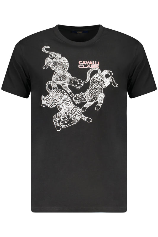 CAVALLI CLASS T-SHIRT MANICHE CORTE UOMO NERO