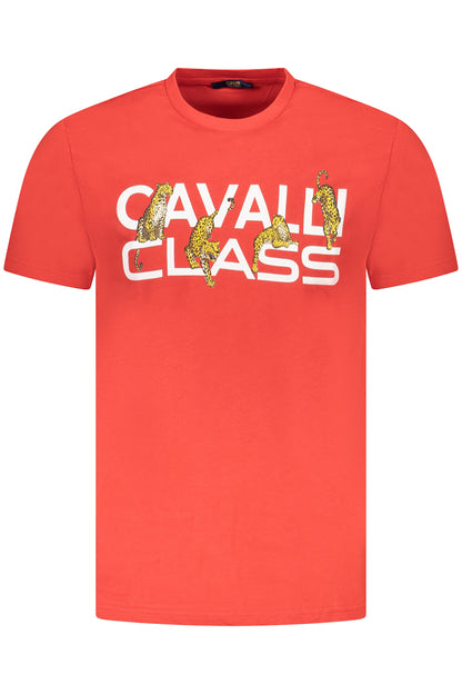 CAVALLI CLASS T-SHIRT MANICHE CORTE UOMO ROSSO