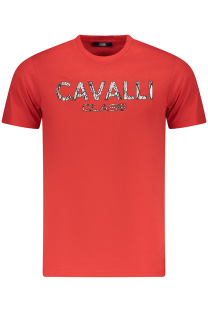 CAVALLI CLASS T-SHIRT MANICHE CORTE UOMO ROSSO