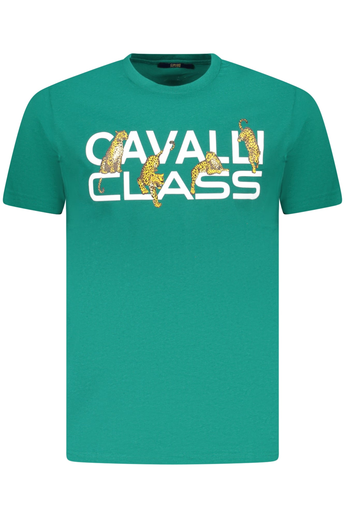 CAVALLI CLASS T-SHIRT MANICHE CORTE UOMO VERDE