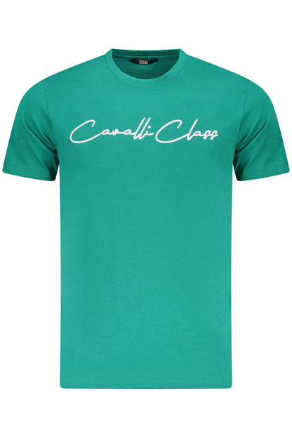 CAVALLI CLASS T-SHIRT MANICHE CORTE UOMO VERDE