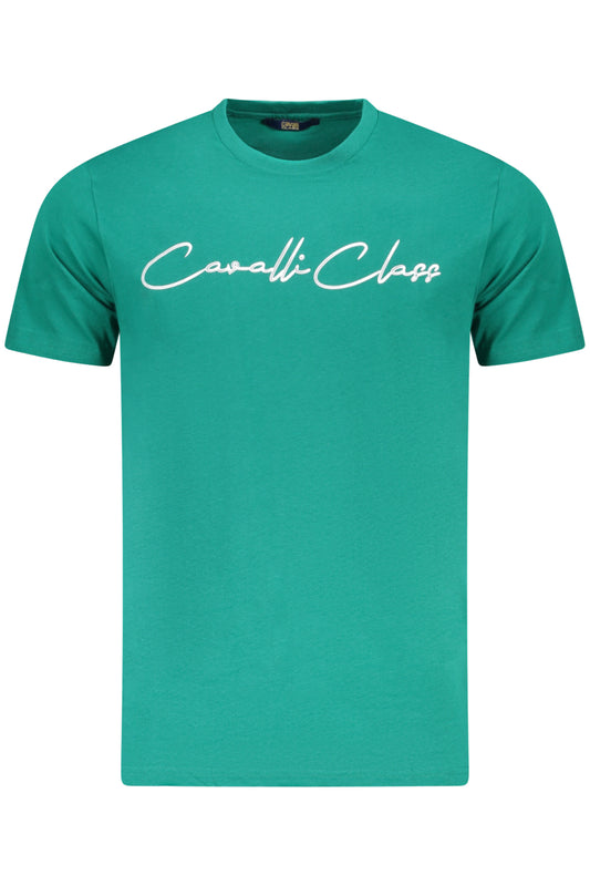 CAVALLI CLASS T-SHIRT MANICHE CORTE UOMO VERDE
