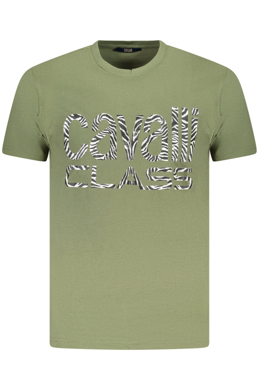 CAVALLI CLASS T-SHIRT MANICHE CORTE UOMO VERDE