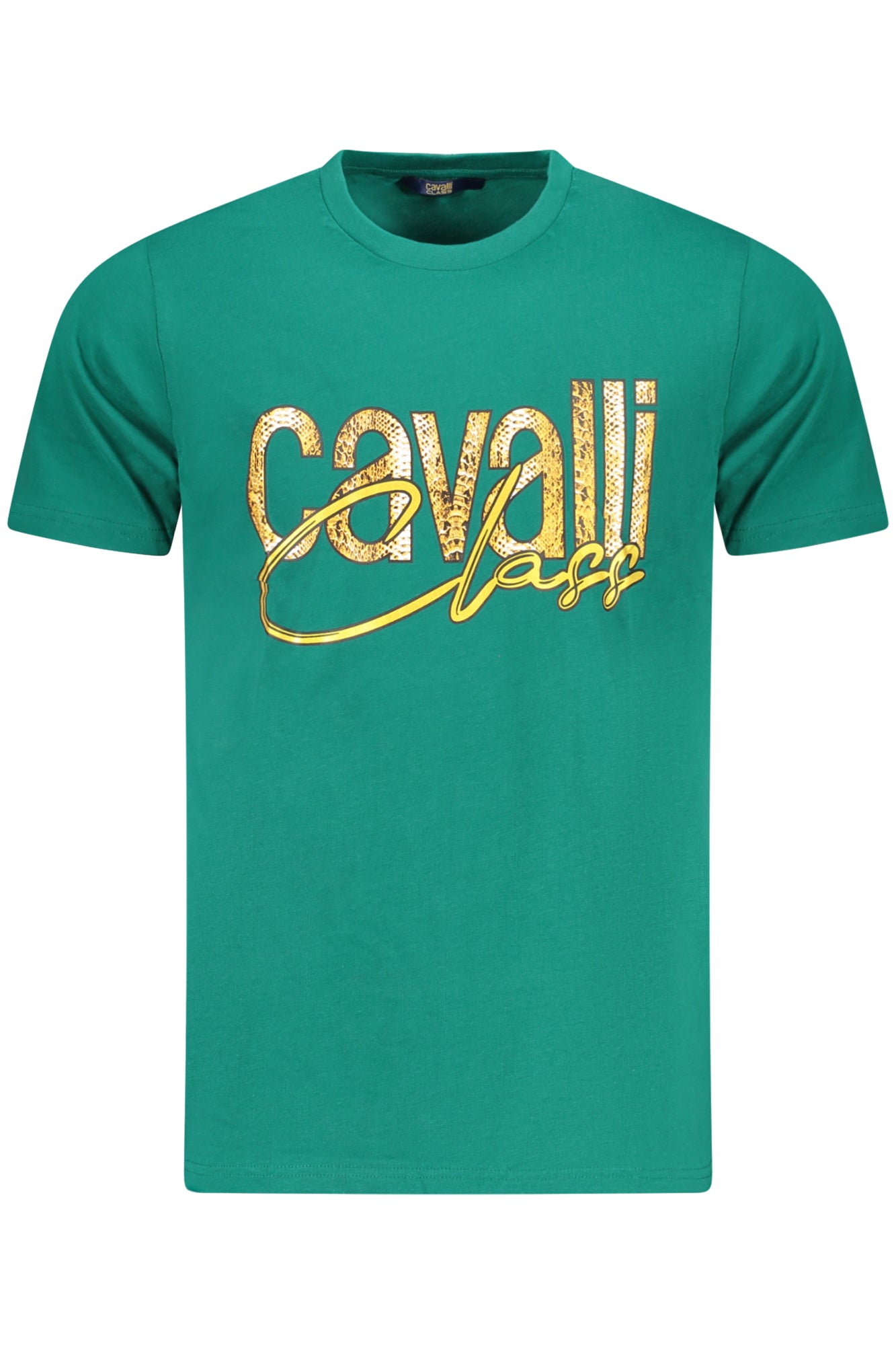 CAVALLI CLASS T-SHIRT MANICHE CORTE UOMO VERDE
