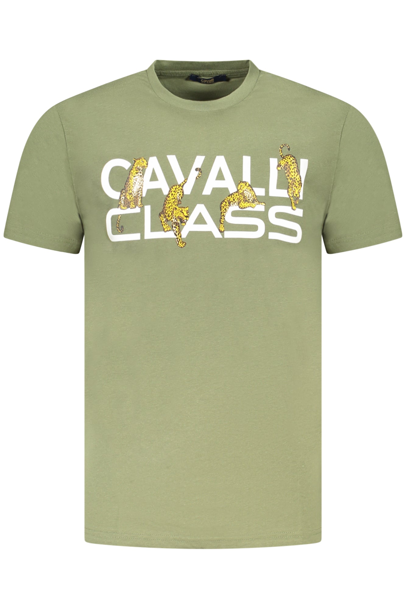 CAVALLI CLASS T-SHIRT MANICHE CORTE UOMO VERDE