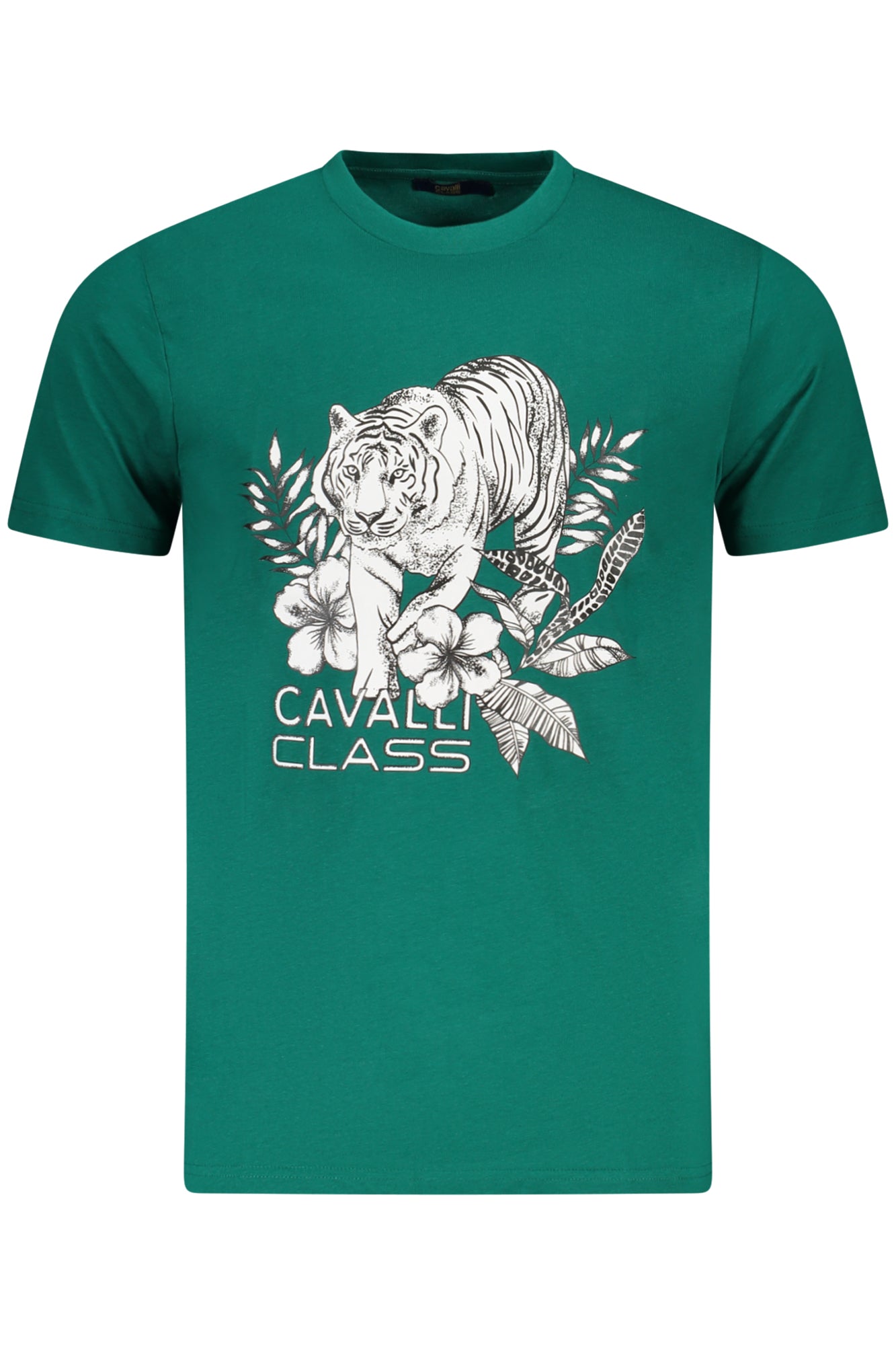 CAVALLI CLASS T-SHIRT MANICHE CORTE UOMO VERDE