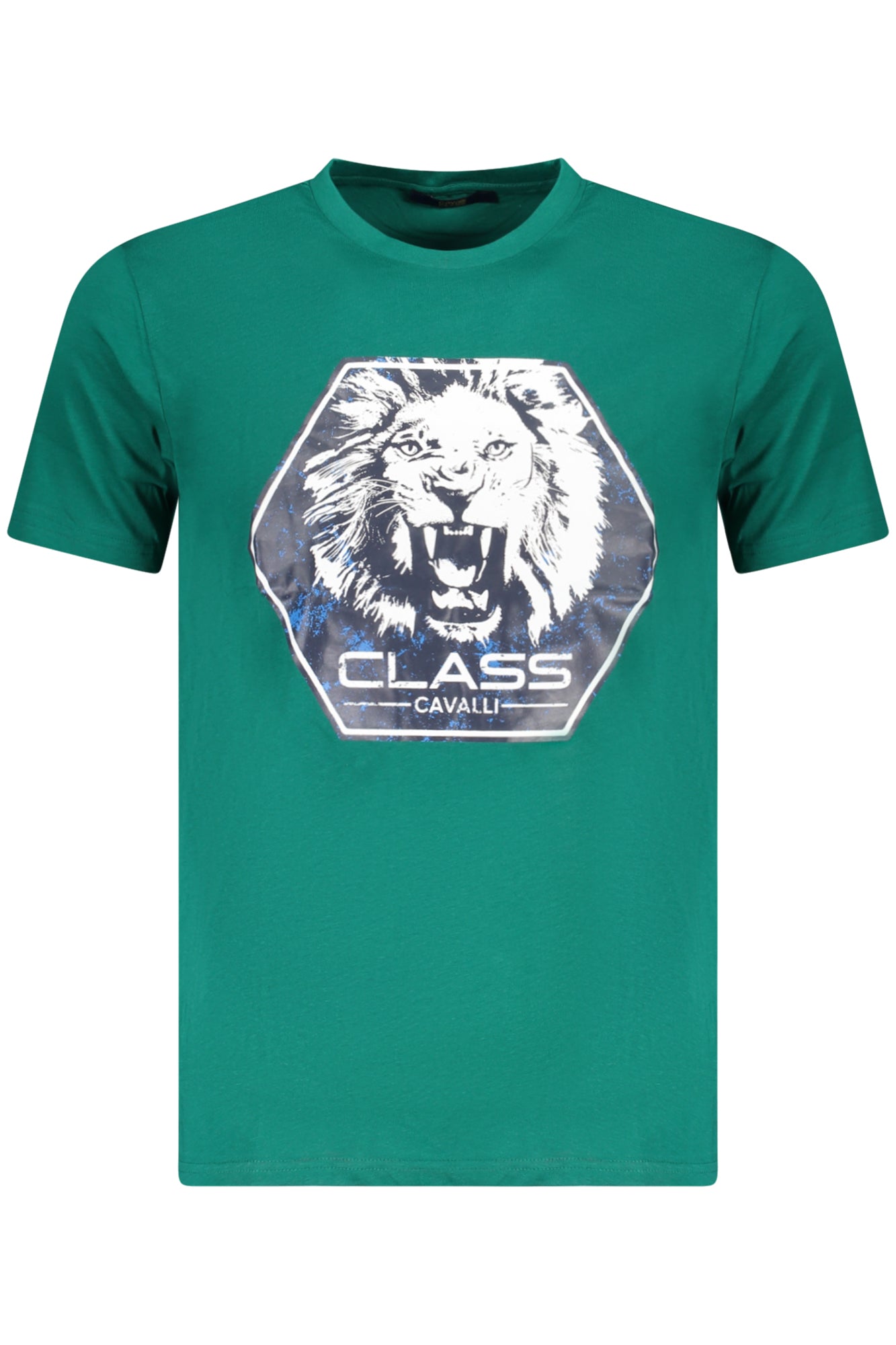 CAVALLI CLASS T-SHIRT MANICHE CORTE UOMO VERDE