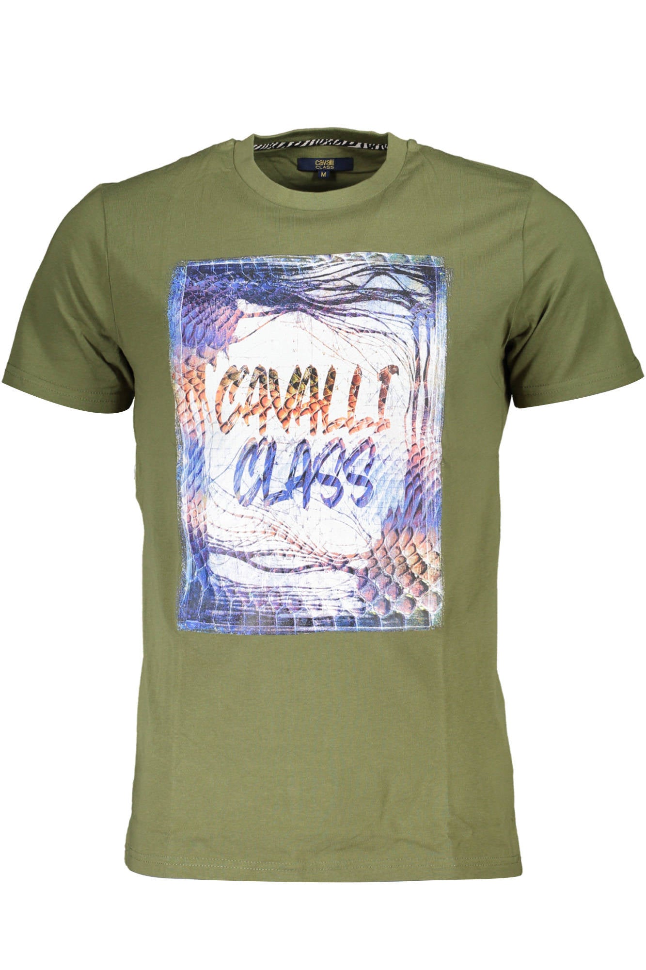CAVALLI CLASS T-SHIRT MANICHE LUNGHET-SHIRT MANIC UOMO VERDE