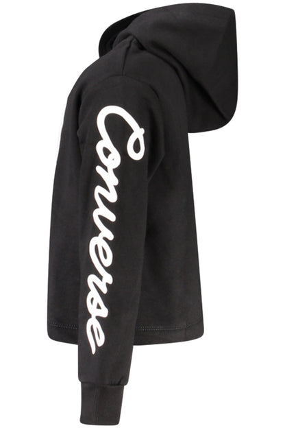 CONVERSE FELPA SENZA ZIP BAMBINA NERO