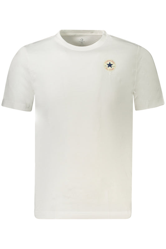 CONVERSE T-SHIRT MANICHE CORTE BAMBINO BIANCO