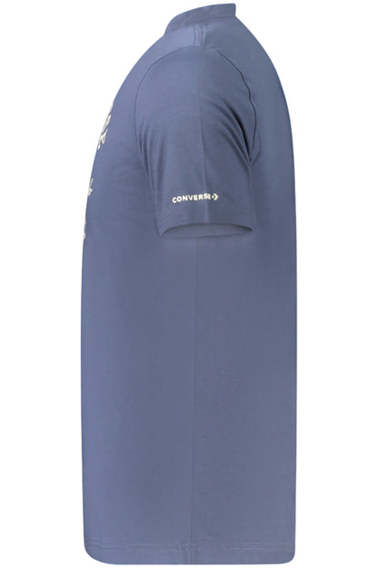 CONVERSE T-SHIRT MANICHE CORTE BAMBINO BLU