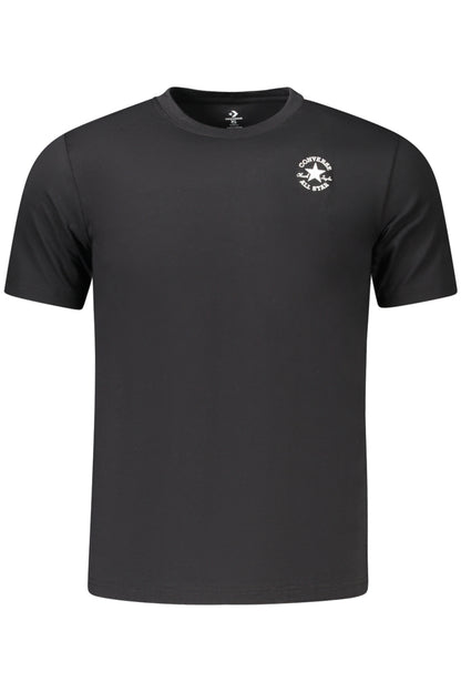 CONVERSE T-SHIRT MANICHE CORTE BAMBINO NERO