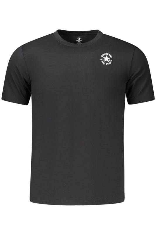 CONVERSE T-SHIRT MANICHE CORTE BAMBINO NERO