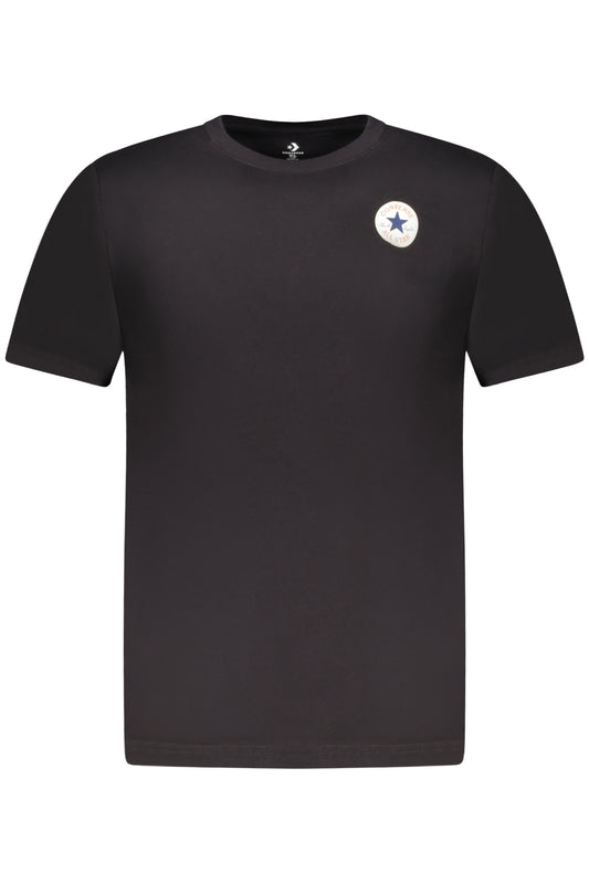 CONVERSE T-SHIRT MANICHE CORTE BAMBINO NERO