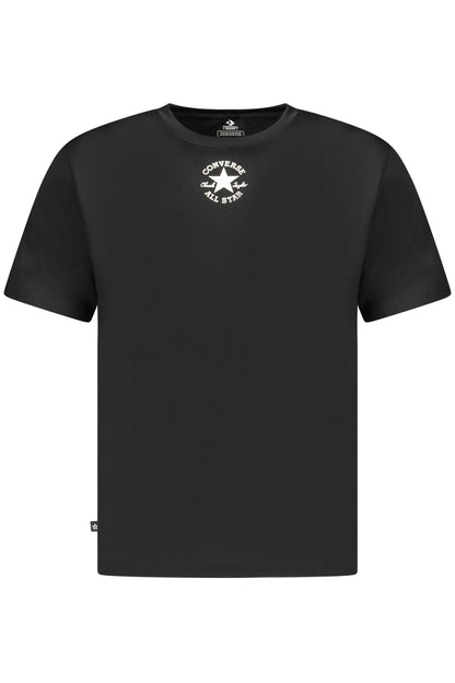 CONVERSE T-SHIRT MANICHE CORTE BAMBINO NERO